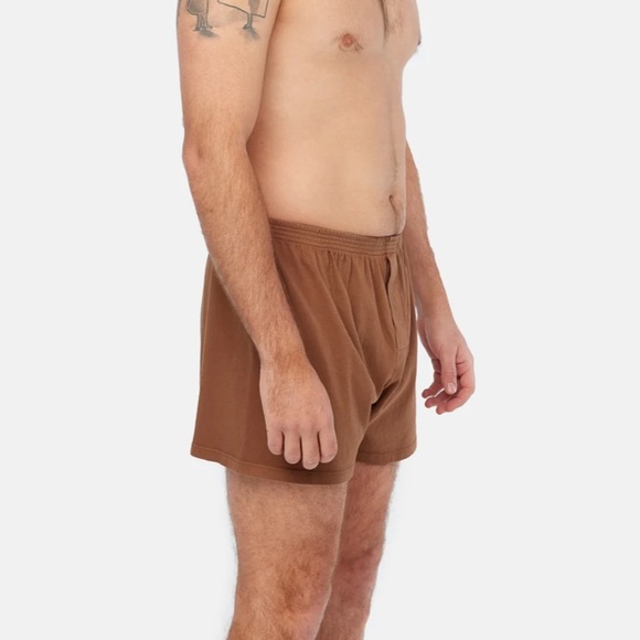 LACAUSA x Anthropologie Gino Boxers in Mocha - Picture 4 of 5